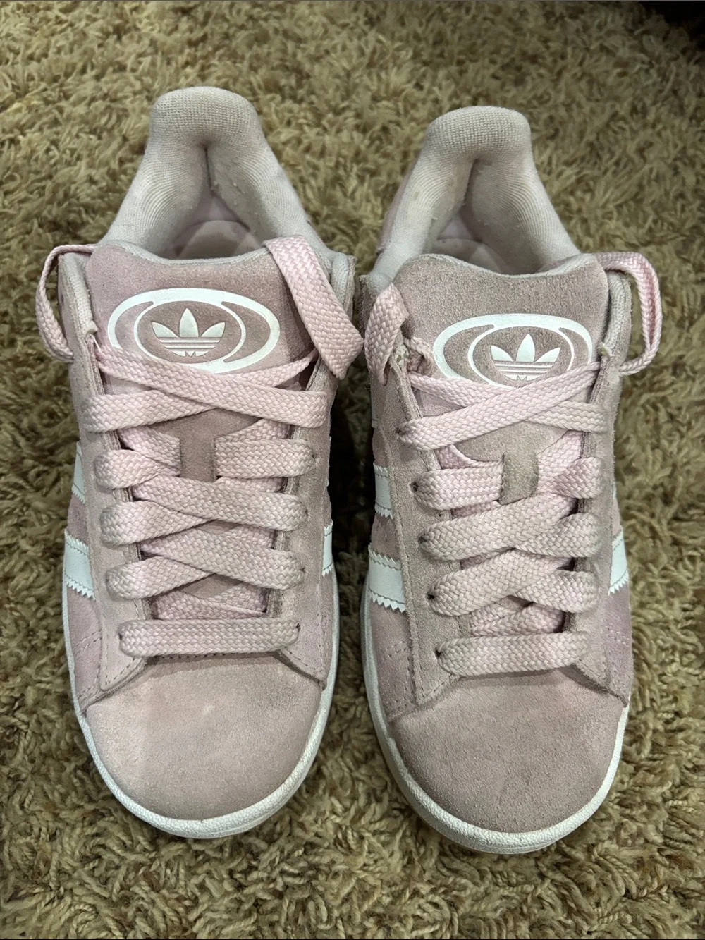 Girls Adidas Campus Pink Size 4 Sneakers